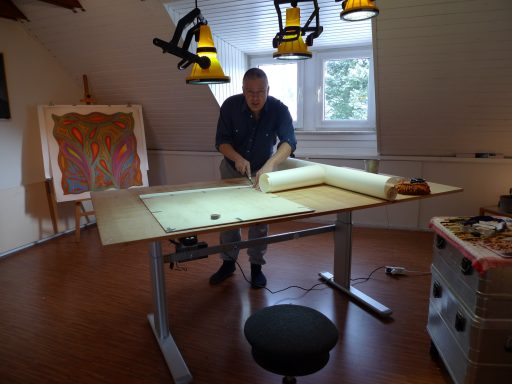 Atelier Nürnberg 2010 bis 2015 Atelierraum Christian Pessing.